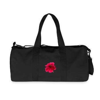 Pfingstrose - Recycelte Canvas-Sporttasche von Stanley/Stella - Schwarz - Vorne