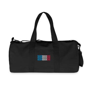 NORMANDIE France France Drapeau - Sac de sport en toile recyclée Stanley/Stella - noir - Devant