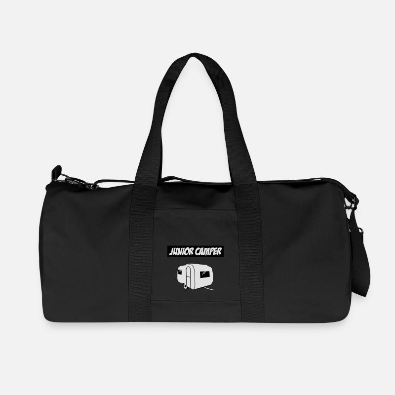 Junior Camper - Recycelte Canvas-Sporttasche von Stanley/Stella - Schwarz