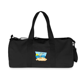 beach strand summer sommer vacation urlaub45 - Recycled Canvas Sports Bag by Stanley/Stella - black - Front