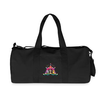 Circus - Monkey Circus - Circus Animals Hare Lion - Recycled Canvas Sports Bag by Stanley/Stella - black - Front