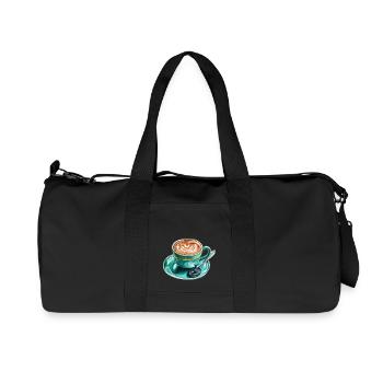 Latte Macchiato - Recycelte Canvas-Sporttasche von Stanley/Stella - Schwarz - Vorne