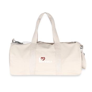 Moi ♥ les filles sexy - Sac de sport en toile recyclée Stanley/Stella - blanc naturel - Devant