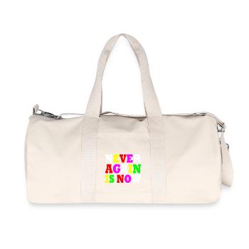 Never again is now - Recycelte Canvas-Sporttasche von Stanley/Stella - Naturweiß - Vorne