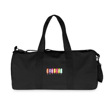 Cousins – Eis am Stiel - Recycelte Canvas-Sporttasche von Stanley/Stella - Schwarz - Vorne