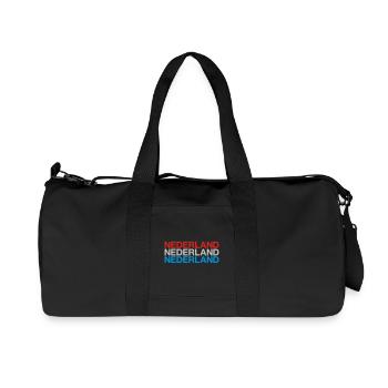NIEDERLANDE Nederland Netherlands Holland - Recycled Canvas Sports Bag by Stanley/Stella - black - Front