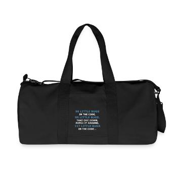 99 PETITS BUGS DANS LE CODE - Sac de sport en toile recyclée Stanley/Stella - noir - Devant
