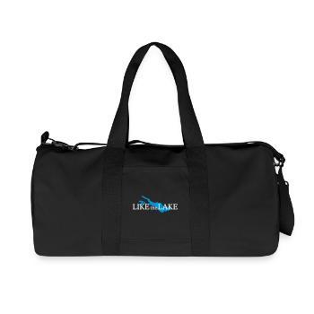 Like the Lake - Bodensee Design - Recycelte Canvas-Sporttasche von Stanley/Stella - Schwarz - Vorne