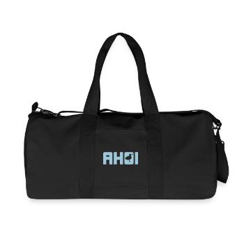 Ahoi Möwe Schiff Meer maritim Hamburg Anker Fan - Recycelte Canvas-Sporttasche von Stanley/Stella - Schwarz - Vorne