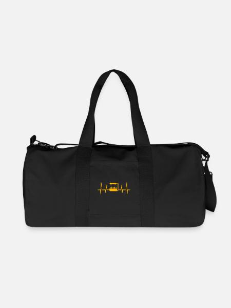 Hydroponik Herzschlag - Recycelte Canvas-Sporttasche von Stanley/Stella - Schwarz