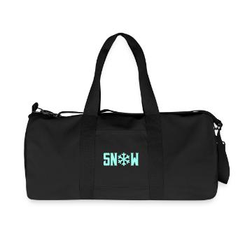 Cristal de neige - Sac de sport en toile recyclée Stanley/Stella - noir - Devant
