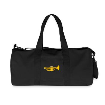 Trompete - Recycelte Canvas-Sporttasche von Stanley/Stella - Schwarz - Vorne