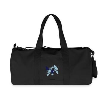 Flore et faune - 2 grues - Sac de sport en toile recyclée Stanley/Stella - noir - Devant
