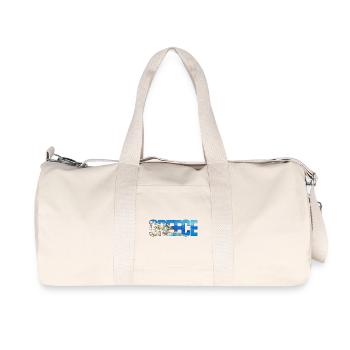 Greece Island Paradise Collage - Recycled Canvas Sports Bag by Stanley/Stella - natural - Front