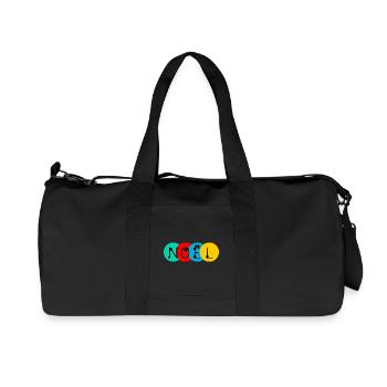NOËL. JOYEUX NOËL. MERRY CHRISTMAS. NOUVEL AN - Sac de sport en toile recyclée Stanley/Stella - noir - Devant