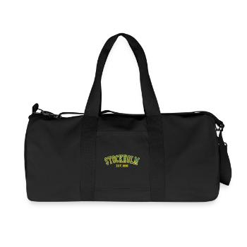 Stockholm gegründet 1996 - Recycelte Canvas-Sporttasche von Stanley/Stella - Schwarz - Vorne
