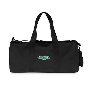Groningen gegründet 1976 - Recycelte Canvas-Sporttasche von Stanley/Stella - Schwarz - Vorne