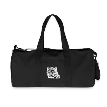 snow leopard - Recycled Canvas Sports Bag by Stanley/Stella - black - Front