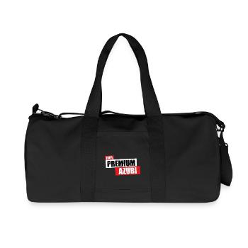 Azubi Premium - lustiges Geschenk 100 Prozent - Recycelte Canvas-Sporttasche von Stanley/Stella - Schwarz - Vorne
