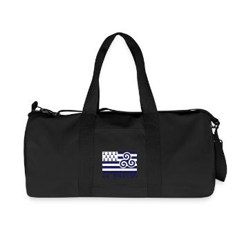 44 Breizh Loire-Atlantique Bretagne - Sac de sport en toile recyclée Stanley/Stella - noir - Devant