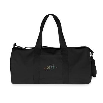 Développement Pêche - Sac de sport en toile recyclée Stanley/Stella - noir - Devant