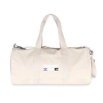 Stand with peace israel free palestine - Sac de sport en toile recyclée Stanley/Stella - blanc naturel - Devant