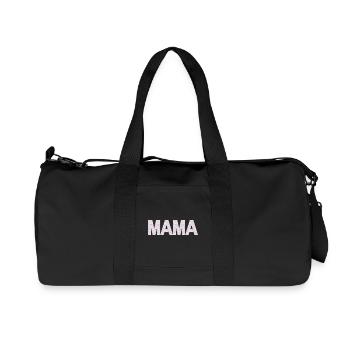Mama Blüten Typografie - Recycelte Canvas-Sporttasche von Stanley/Stella - Schwarz - Vorne