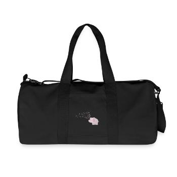 Elefant mit Pusteblume - Recycelte Canvas-Sporttasche von Stanley/Stella - Schwarz - Vorne