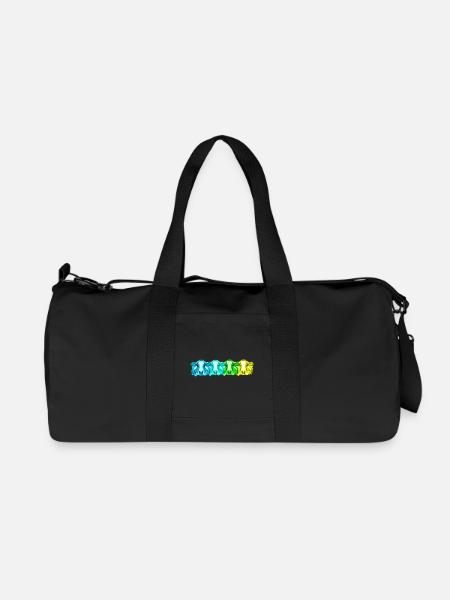 Kuh Kühe - Recycelte Canvas-Sporttasche von Stanley/Stella - Schwarz