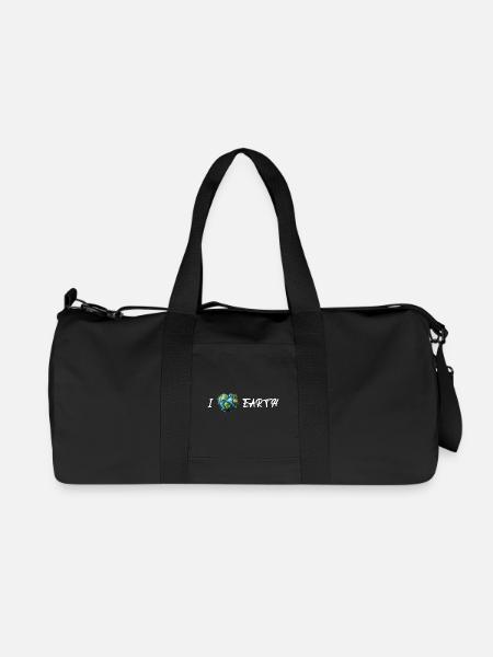J’aime la terre blanche - Sac de sport en toile recyclée Stanley/Stella - noir