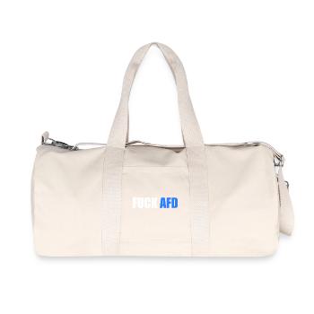 Fuck afd - Recycelte Canvas-Sporttasche von Stanley/Stella - Naturweiß - Vorne
