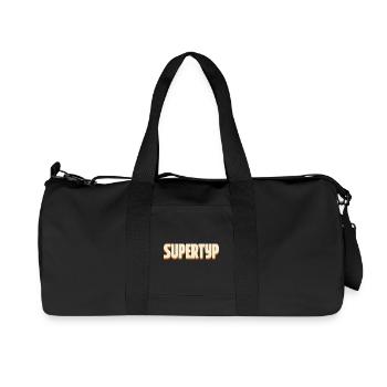 Supertyp – Statement Design - Recycelte Canvas-Sporttasche von Stanley/Stella - Schwarz - Vorne