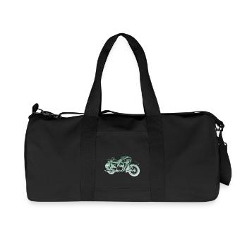 MZ ES 250 Doppelport - Recycelte Canvas-Sporttasche von Stanley/Stella - Schwarz - Vorne