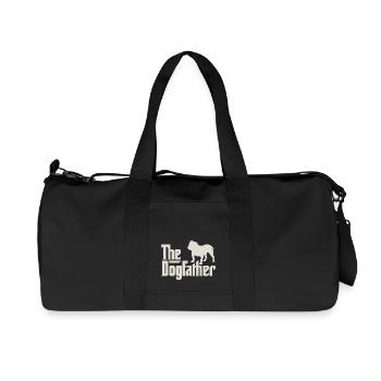 Le Dogfather - bouledogue anglais - Sac de sport en toile recyclée Stanley/Stella - noir - Devant