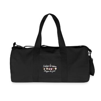 T-shirt Végétarien - Protégez les Animaux - Sac de sport en toile recyclée Stanley/Stella - noir - Devant