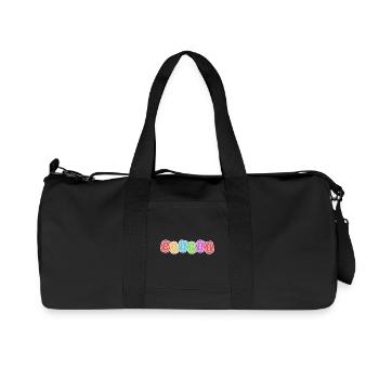 bonjour, coucou, politesse - Sac de sport en toile recyclée Stanley/Stella - noir - Devant