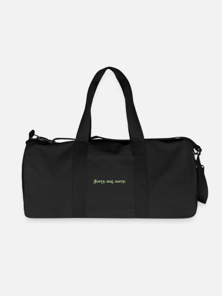 Sorry, not sorry – Cheeky Attitude - Recycled Canvas Sports Bag by Stanley/Stella - black