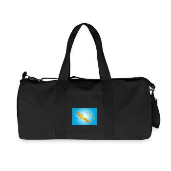 Neukaledonien - Recycelte Canvas-Sporttasche von Stanley/Stella - Schwarz - Vorne