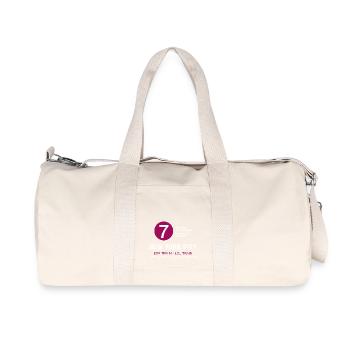 Les temps de New York, ville de métro 7 trains - Sac de sport en toile recyclée Stanley/Stella - blanc naturel - Devant