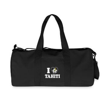 I Love Tahiti - Sac de sport en toile recyclée Stanley/Stella - noir - Devant