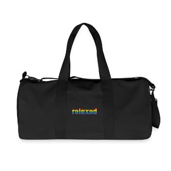 Pride Rainbow Tshirt relaxed LGBT lgbtqi queer - Recycelte Canvas-Sporttasche von Stanley/Stella - Schwarz - Vorne