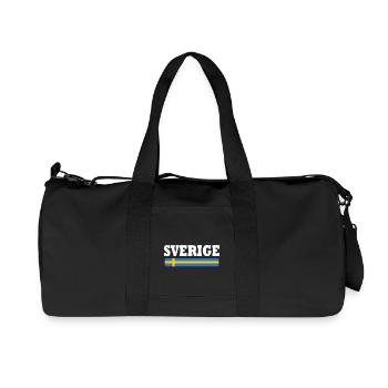 Schweden flagge - Recycelte Canvas-Sporttasche von Stanley/Stella - Schwarz - Vorne