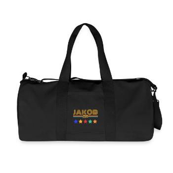 Jacob - Sac de sport en toile recyclée Stanley/Stella - noir - Devant