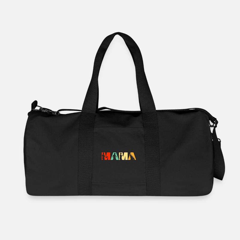Nurse Mama Lustige Retro Gesundheitswesen Mutterkunst - Recycelte Canvas-Sporttasche von Stanley/Stella - Schwarz