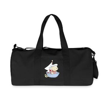 PP_Matrose05 - Sac de sport en toile recyclée Stanley/Stella - noir - Devant
