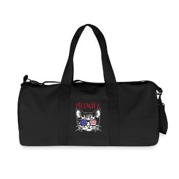 Meowica - Recycled Canvas Sports Bag by Stanley/Stella - black - Front