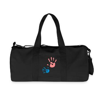 Main mère-enfant - Sac de sport en toile recyclée Stanley/Stella - noir - Devant