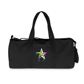 nautic_star_watercolor - Sac de sport en toile recyclée Stanley/Stella - noir - Devant