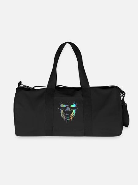 Totenkopf - Recycelte Canvas-Sporttasche von Stanley/Stella - Schwarz