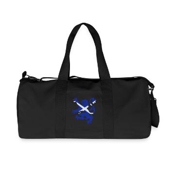 Scottish Lion and Saltire - Recycled Canvas Sports Bag by Stanley/Stella - black - Front